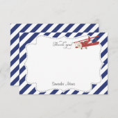 Flugzeug Danke Karte (Vorne/Hinten)