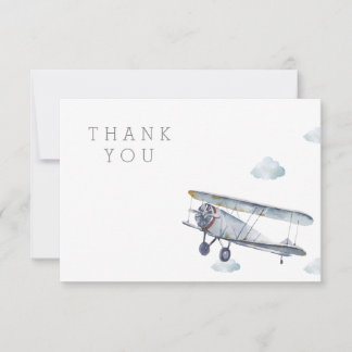 Flugzeug Danke Karte