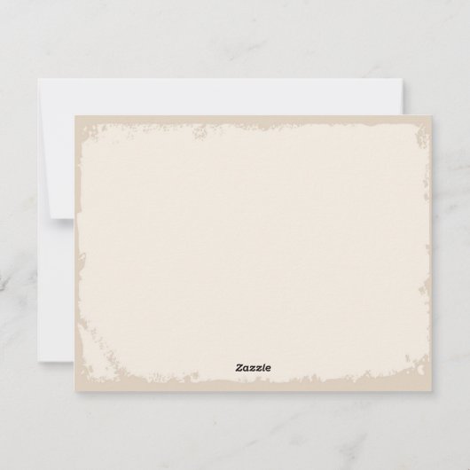 Flugzeug Danke Karte (Rückseite)