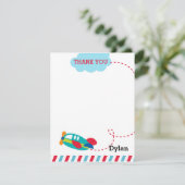 Flugzeug Danke Karte - Flugzeug Flugzeug (Stehend Vorderseite)