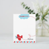 Flugzeug Danke Karte - Flugzeug Flugzeug (Stehend Vorderseite)