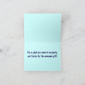 Flugzeug danken Ihnen für das Geschenk Dankeskarte (Innenseite)