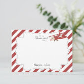 Flugzeug danken Ihnen zu kardieren Dankeskarte (Stehend Vorderseite)