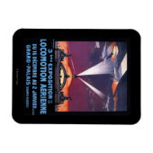 Flugzeug, das über das Suchscheinplakat fliegt Magnet (Horizontal)