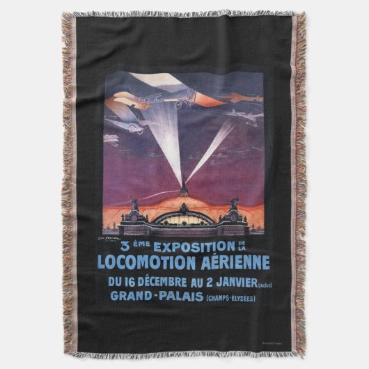 Flugzeug, das über Scheinwerfer-Plakat fliegt Decke (Vorderseite Vertikal)