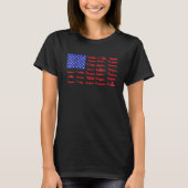 Flugzeug der amerikanischen Flagge T-Shirt (Vorderseite)