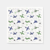 Flugzeug der Geburtstagspartei Serviette (Vorderseite)