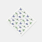 Flugzeug der Geburtstagspartei Serviette (Ecke)