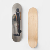 Flugzeug der Lancaster-Bomber beim Brandabsturz Skateboard (Vorderseite)