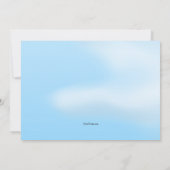 Flugzeug der Luftwaffe Begrüßung Zuhause Party Ein Einladung (Rückseite)