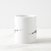Flugzeug der Luftwaffe C-17 Kaffeetasse (Mittel)