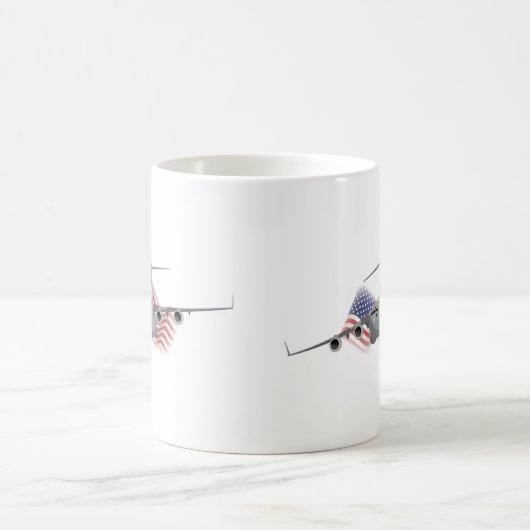Flugzeug der Luftwaffe C-17 Kaffeetasse (Mittel)