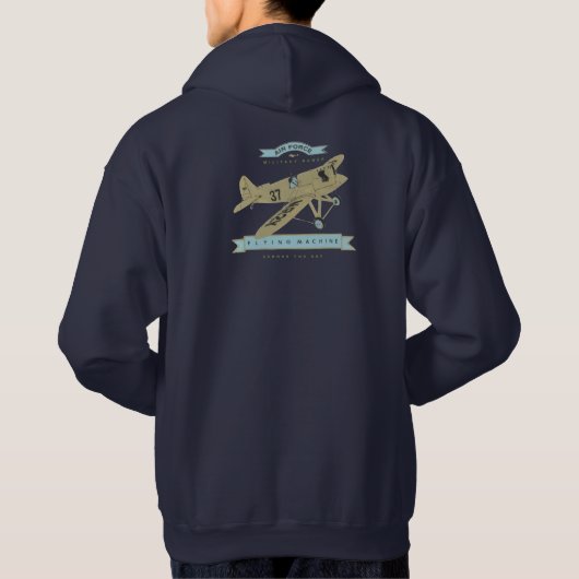 Flugzeug der Luftwaffe Hoodie (Rückseite)