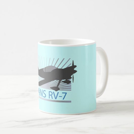 Flugzeug der Packwagen-RV-7 Kaffeetasse (VorderseiteRechts)
