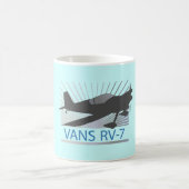 Flugzeug der Packwagen-RV-7 Kaffeetasse (Mittel)