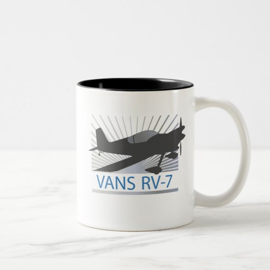 Flugzeug der Packwagen-RV-7 Zweifarbige Tasse (Rechts)