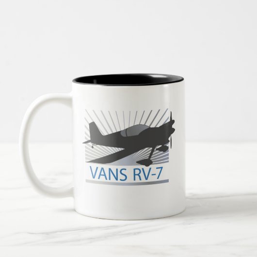Flugzeug der Packwagen-RV-7 Zweifarbige Tasse (Links)