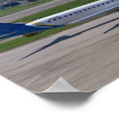 Flugzeug der Ukraine International Airlines Poster (Ecke)