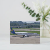 Flugzeug der Ukraine Postkarte (Stehend Vorderseite)