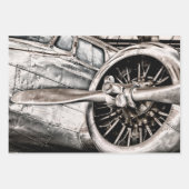 Flugzeug der Vintagen Phase des Zweiten Weltkriegs Geschenkpapier Set (Vorderseite 3)