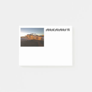 Flugzeug des Abrakadabra-T6 Post-it Klebezettel
