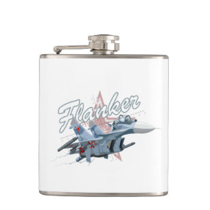 Flugzeug des Cartoon Flachmann
