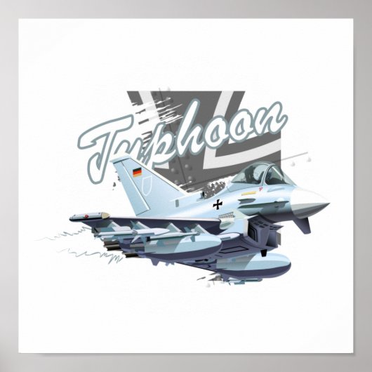 Flugzeug des Cartoon Poster (Vorne)