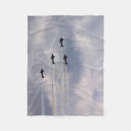 Flugzeug des Krieges Fleecedecke