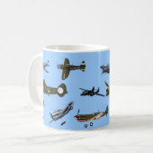 Flugzeug des Krieges Kaffeetasse (Vorderseite Links)