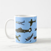 Flugzeug des Krieges Kaffeetasse (Links)