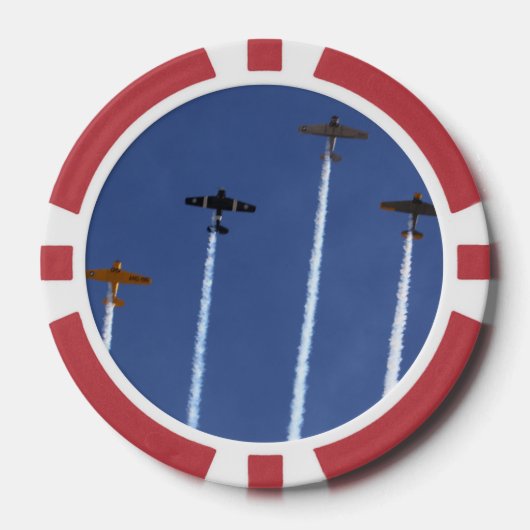 Flugzeug des Krieges Pokerchips (Vorderseite)
