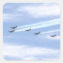 Flugzeug des Krieges Quadratischer Aufkleber