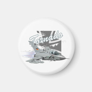 Flugzeug des militärischen Kampfflugzeugs Cartoon Magnet