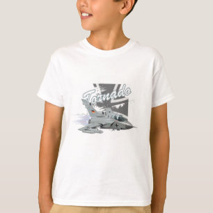 Flugzeug des militärischen Kampfflugzeugs Cartoon T-Shirt