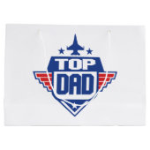 Flugzeug des obersten Vaters Große Geschenktüte (Rückseite)