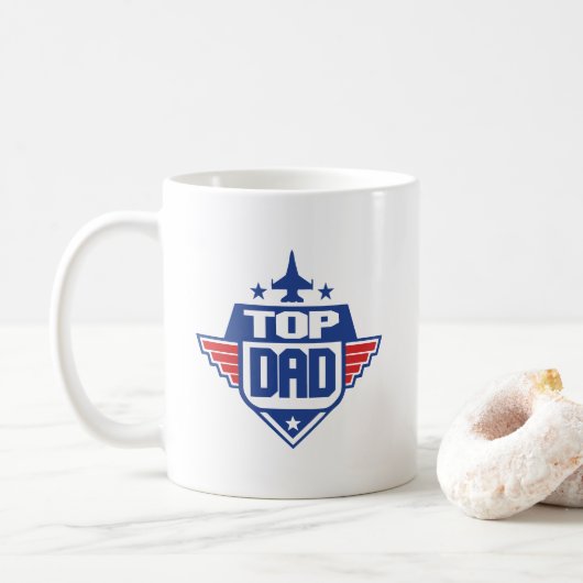 Flugzeug des obersten Vaters Kaffeetasse (Mit Donut)