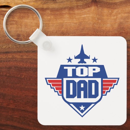 Flugzeug des obersten Vaters Schlüsselanhänger (Vorderseite)