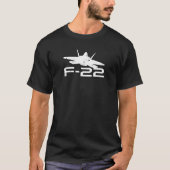 Flugzeug des Raubvogels F-22 Jetmit Grungeeffekt T T-Shirt (Vorderseite)