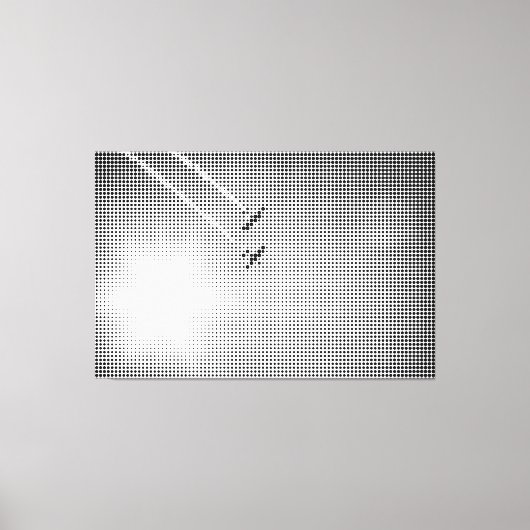 Flugzeug des technischen Black Halftone-Effekts im Leinwanddruck (Vorderseite)
