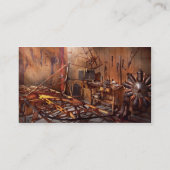 Flugzeug - die Dämmerung von Luftfahrt Visitenkarte (Rückseite)