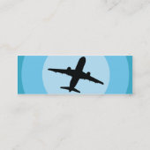 Flugzeug - dünn mini visitenkarte (Rückseite)