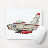 Flugzeug-Düsenjäger-Militärflugzeug-Mausunterlage Mousepad (Mit Mouse)