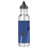 Flugzeug Edelstahlflasche (Links)