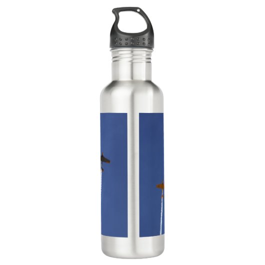 Flugzeug Edelstahlflasche (Rückseite)