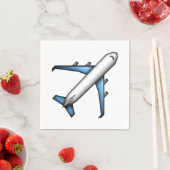 Flugzeug - Emoji Serviette (Beispiel)