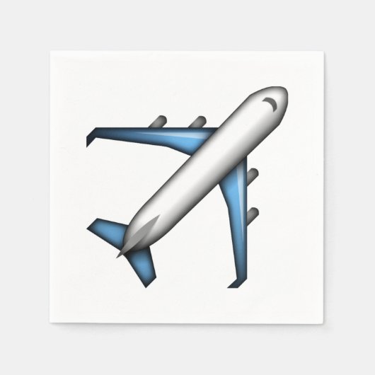 Flugzeug - Emoji Serviette (Vorderseite)