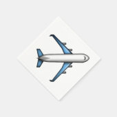 Flugzeug - Emoji Serviette (Ecke)