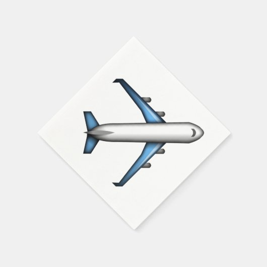 Flugzeug - Emoji Serviette (Ecke)
