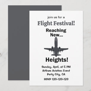 Flugzeug erreicht neue Höhen Flugfestival Einladung