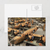 Flugzeug - Fabrik - Der Große Befreier 1943 Postkarte (Vorne/Hinten)